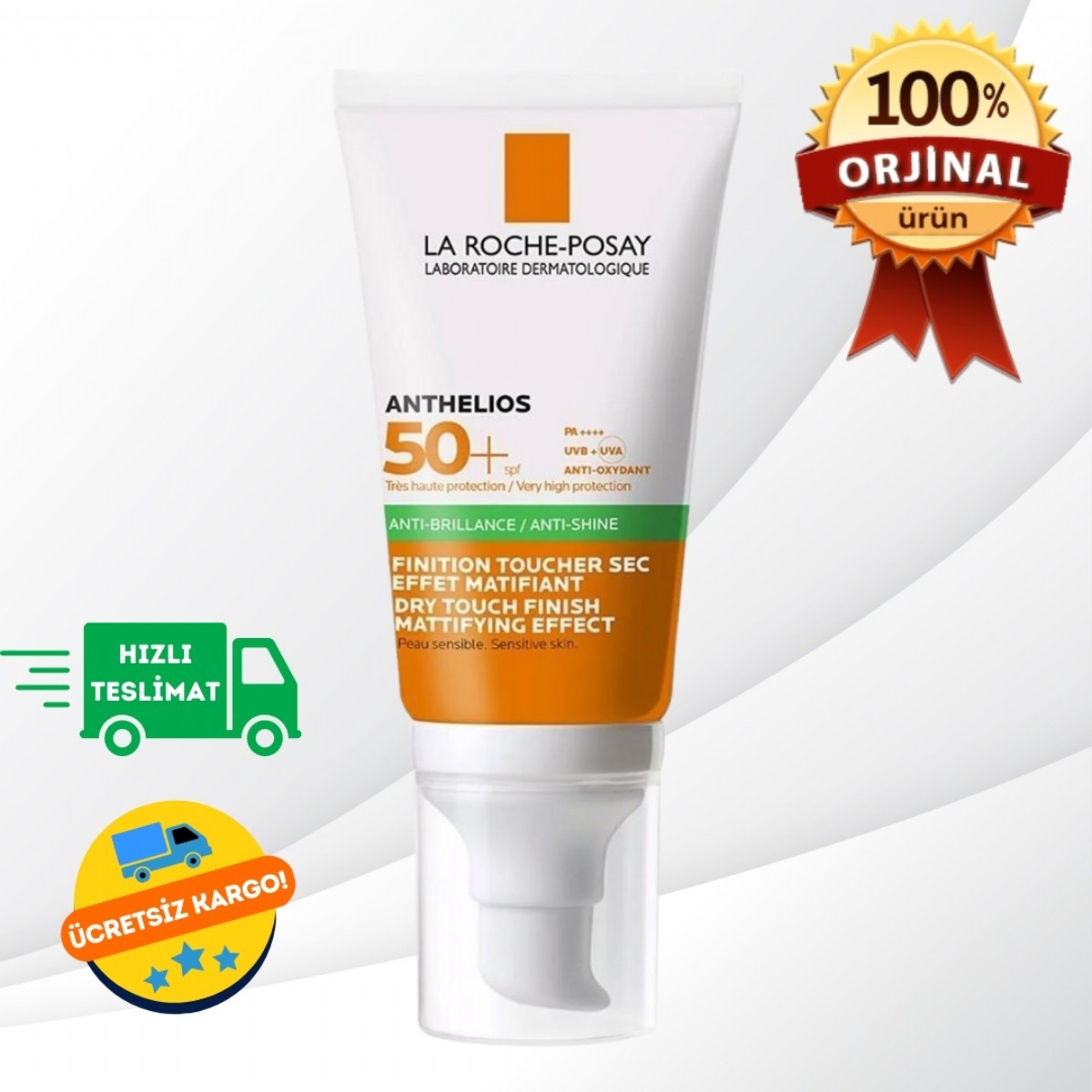 CİLT BAKIM | La Roche-Posay Anthelios XL Dry Touch Gel-Cream Parlama Karşıtı | LRP08 | Güneş kremi la Roche Posay  | 